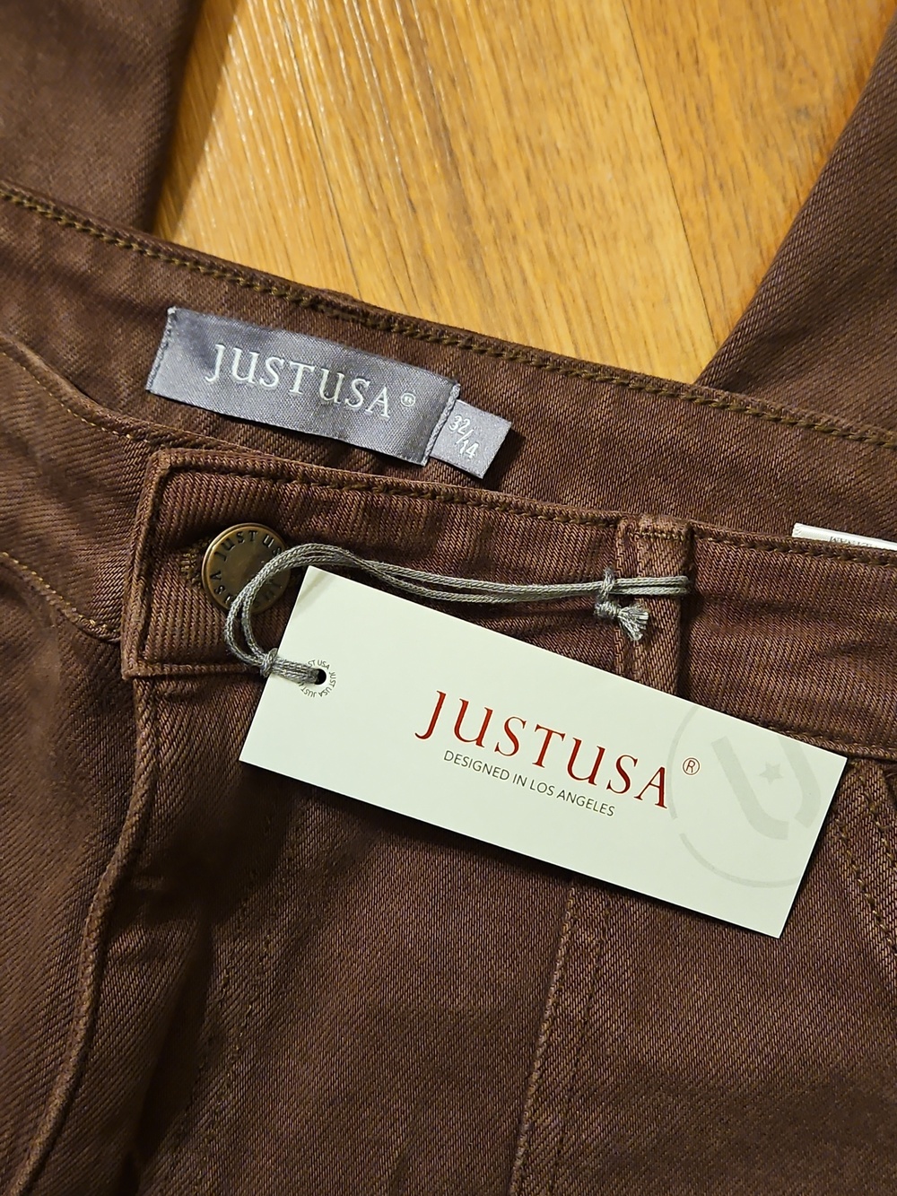 NWT JUST USA Raina Patch Pocket Slim Wide Leg Jeans Size 32/14 - Picture 2 of 9